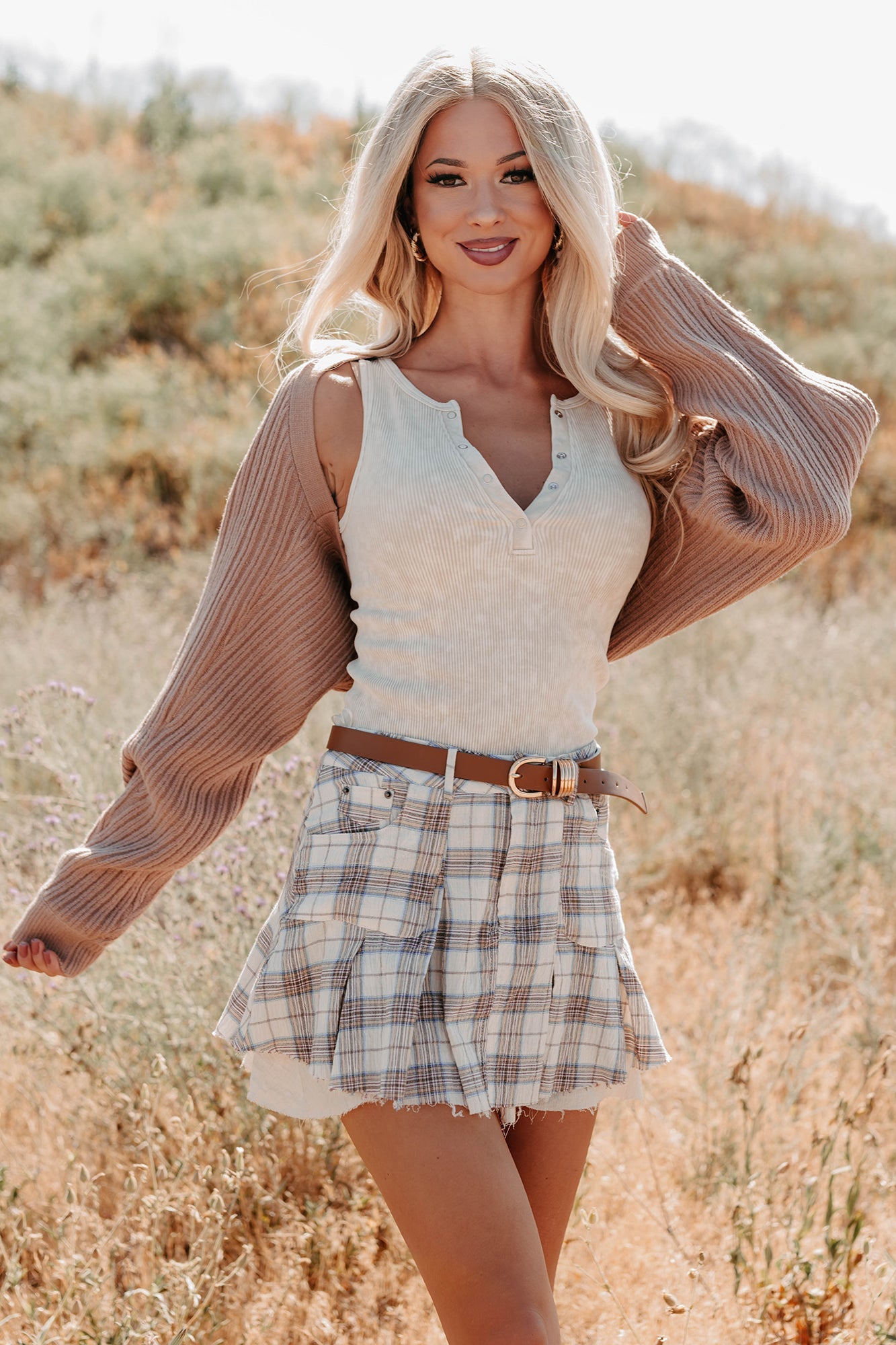 Toasted Coconut Season Bolero Shrug Cardigan (Dark Taupe)