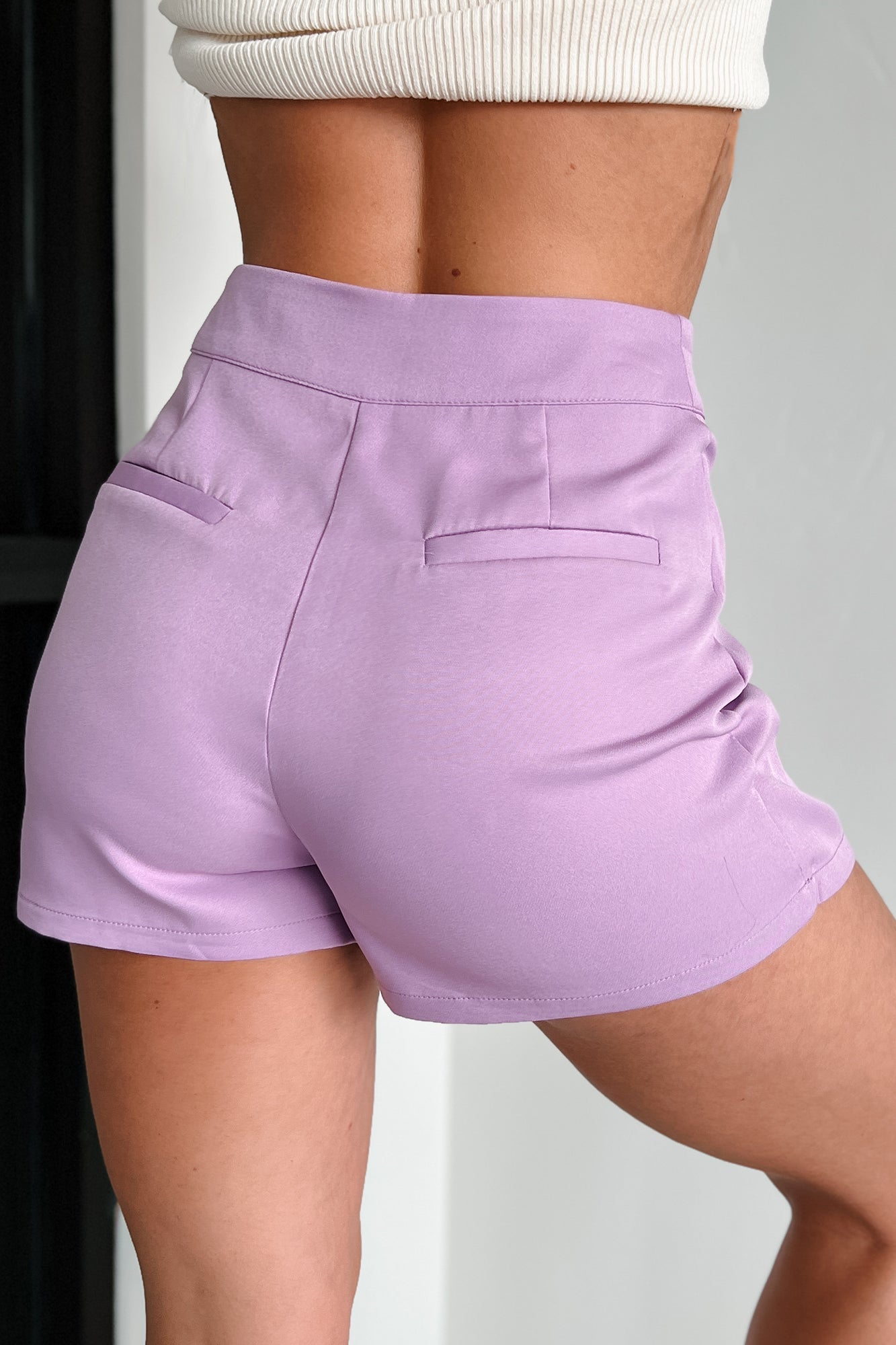 Speaking My Truth Wrap-Front Skort (Lavender)