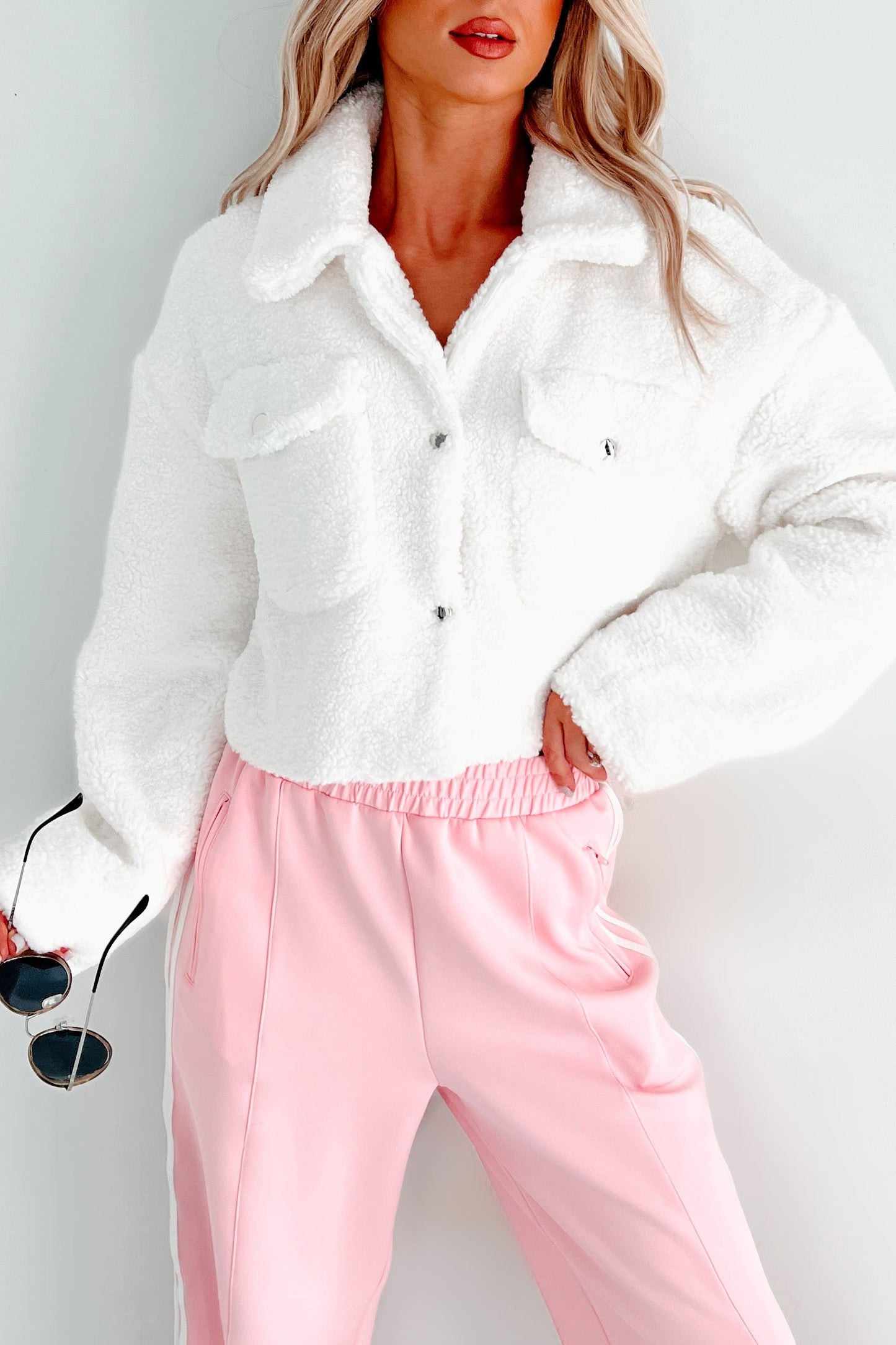 Be Seeing You Soon Teddy Jacket (Ivory)
