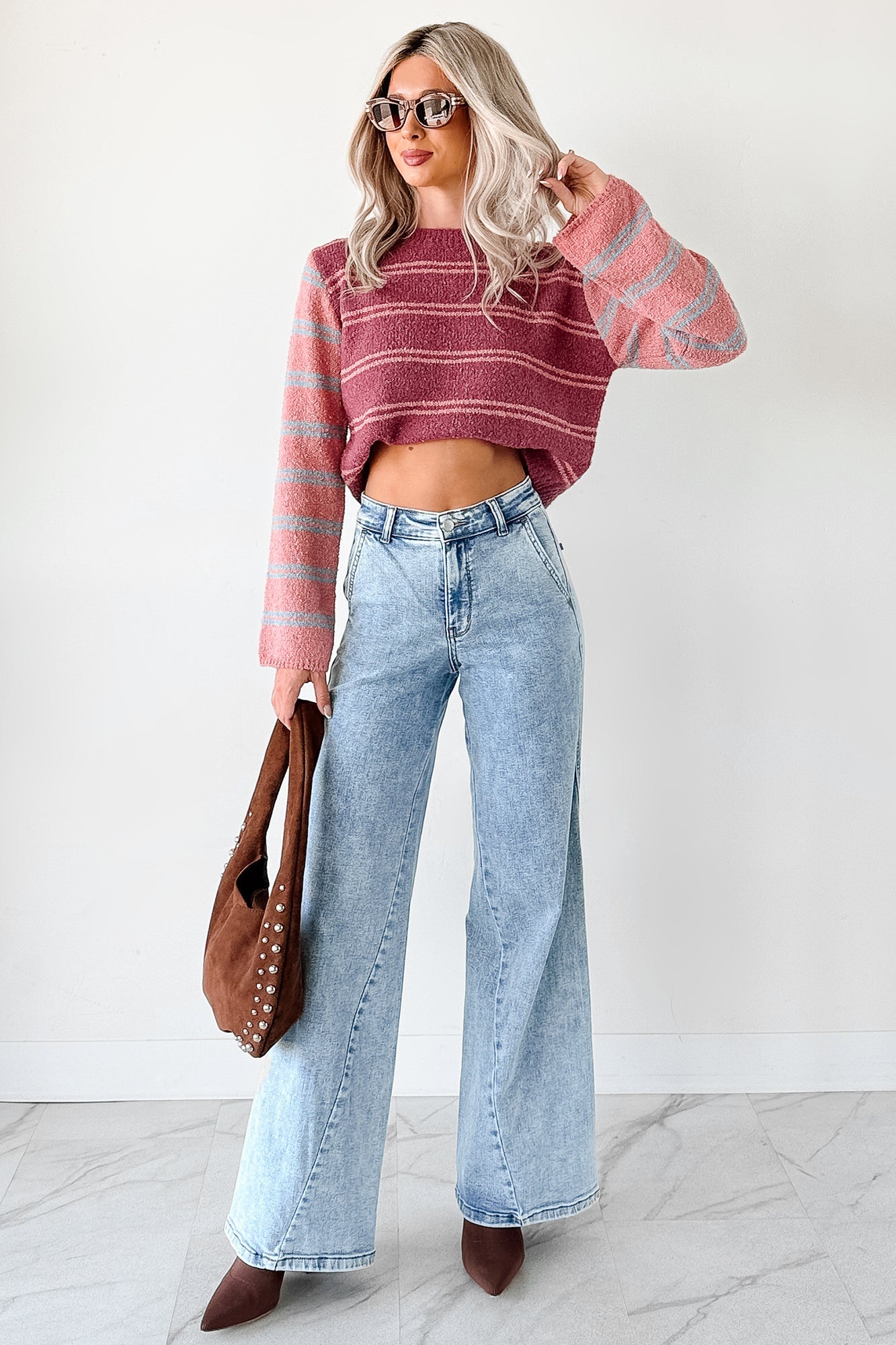 Beverly High Rise Judy Blue Wide Leg Jeans (Light)